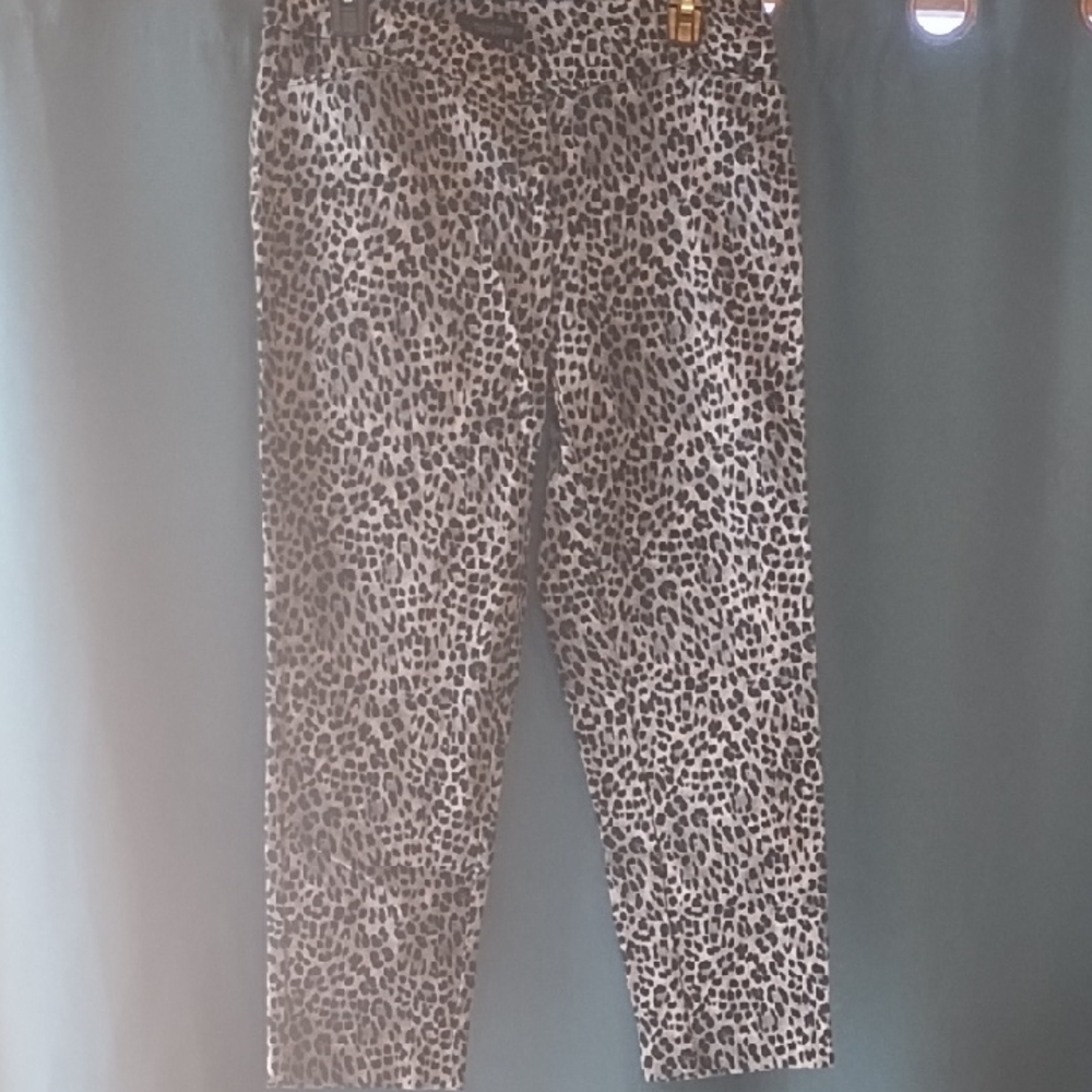 White House Black Market  Animal Print Pants